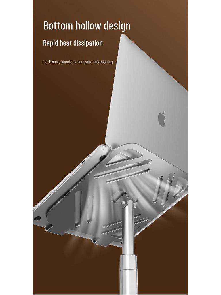 Suport Reglabil Pliabil pentru Laptop și Tabletă cu Bază de Răcire