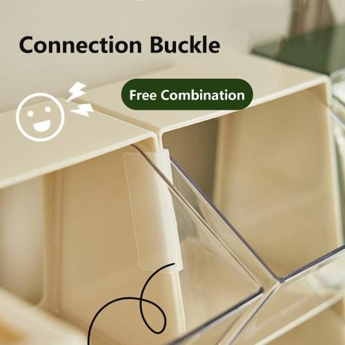 2-Compartment Upright Break Room Coffee Condiment and Cup Storage Organizer, Coffee Condiment Organizer Holder, Coffee Condiment Caddy Cup Storage Hol