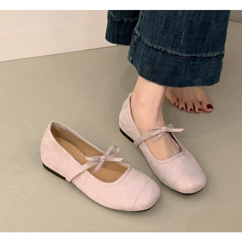 2026 Summer New Women Flat Shoes Fashion Flower Lace Slip on Mary Jane Shoes Soft Flat Heel Outdoor Dress Single Shoes