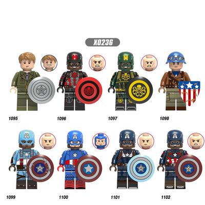 Lego Stavebnice Hračky Série Kapitán Amerika Minifigurky Model Steve Rogers Vzdělávací Hračky