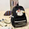 Japanese ins wind solid color schoolbag female new cute puppy large capacity computer backpack girl student backpack