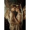 Two European Boys Wearing Wings Poster Handsome Gay Boy Love Prints Canvas Painting for Wall Art Living Room Home Decor Mural