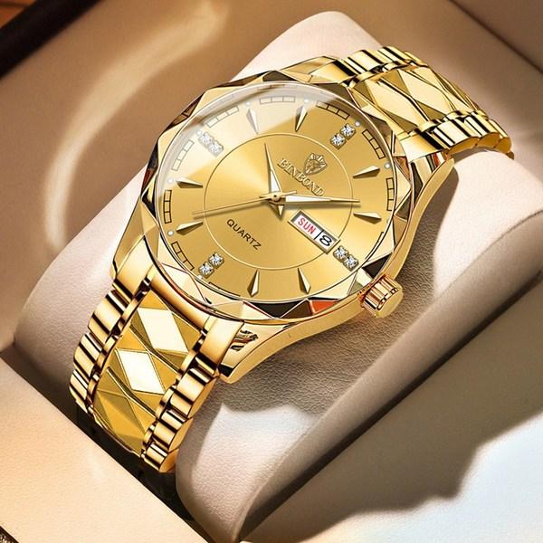 Reloj de lujo DWINNICK para parejas, reloj de pulsera luminoso de metal resistente al agua, relojes populares coreanos