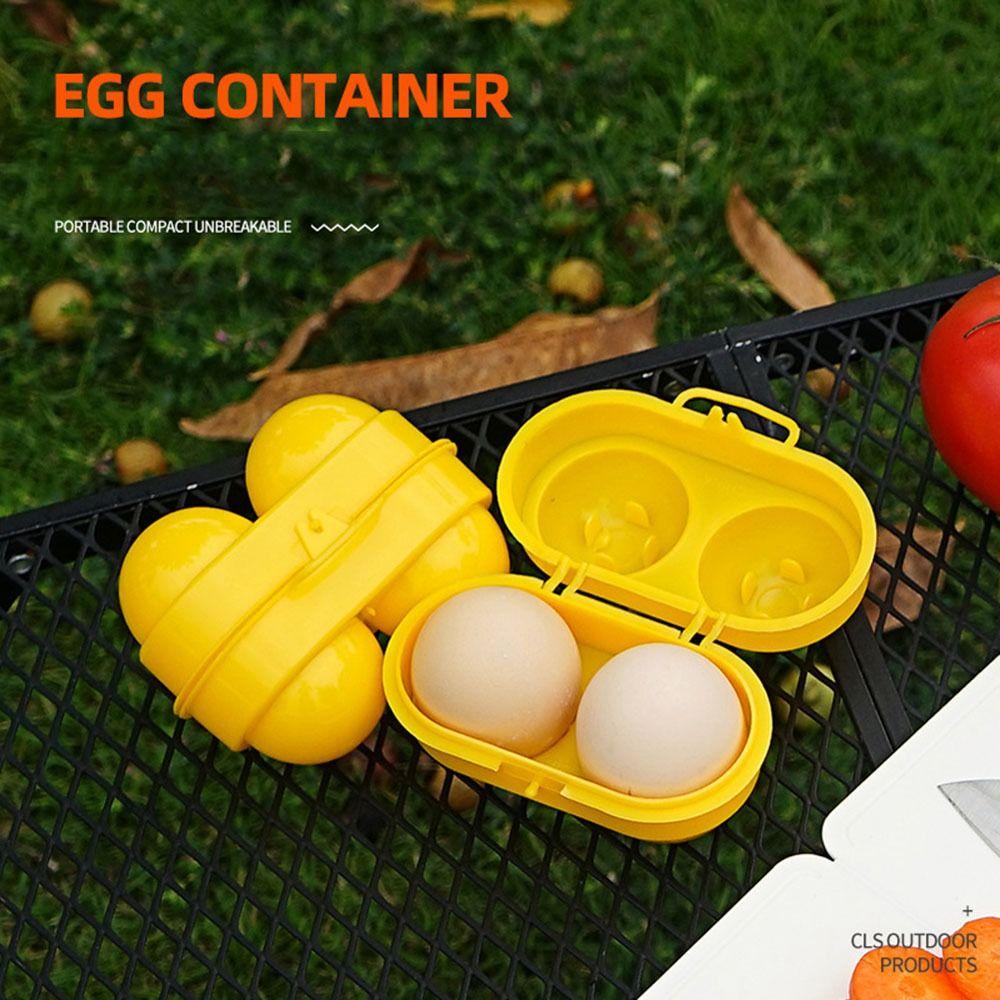 

Storage Box Outdoor Camping Organizer Case Picnic Egg Box Egg Storage Box Egg Holder Container жовтий