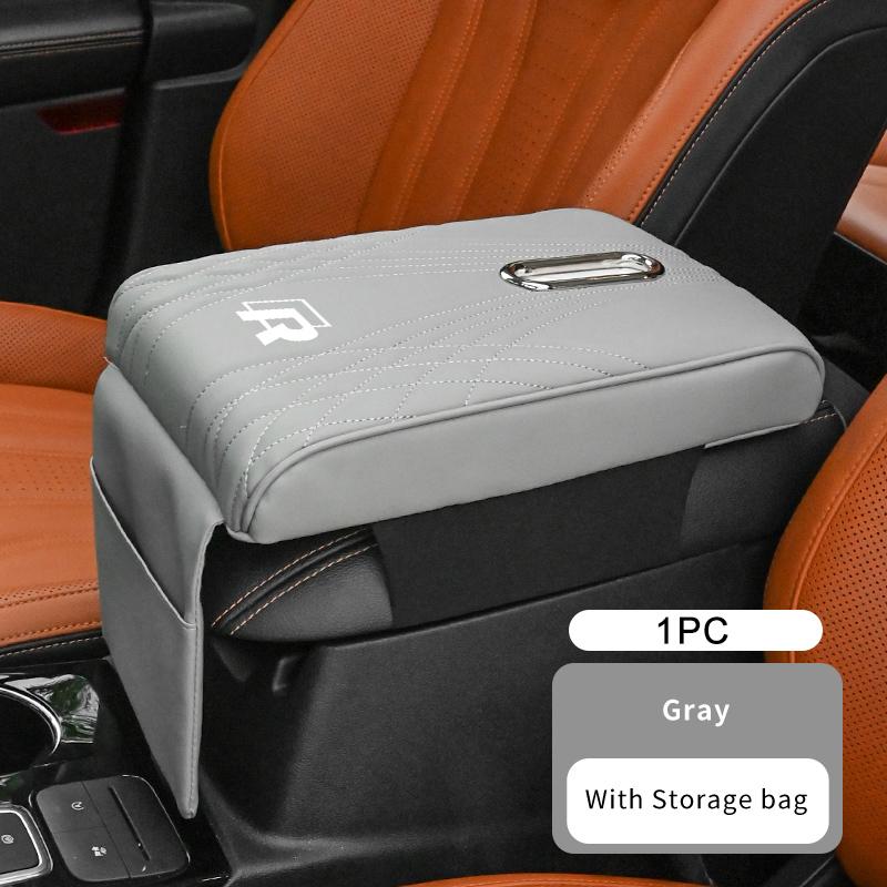 Car Armrest Comfort Booster Cushion Leather Metal Heightening Pad For Volkswagen VW Tiguan CC Jetta Polo Golf 4 5 6 Passat B5 B6 zr6