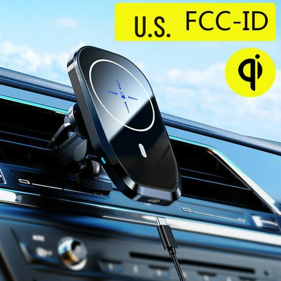 iPhone MagSafe 15W Wireless Car Charger & Magnetic Phone Holder
