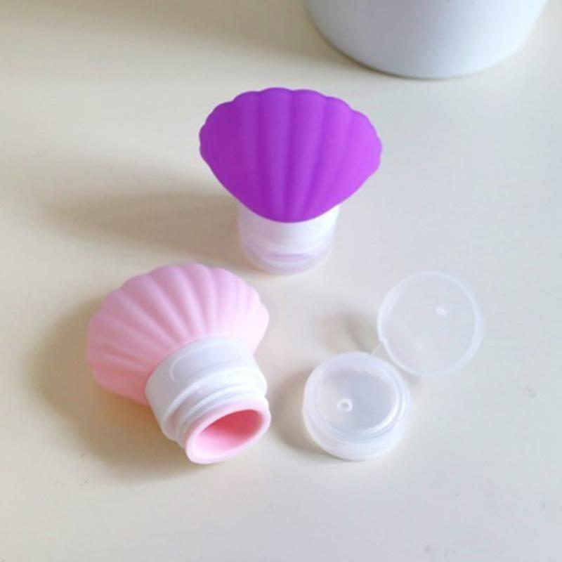40/90ML Láhev Silikonová Kosmetická Lahvička Lahvičky na Šampon Měkké Přenosné Conchas Lahvička s Hroty pro Cestování