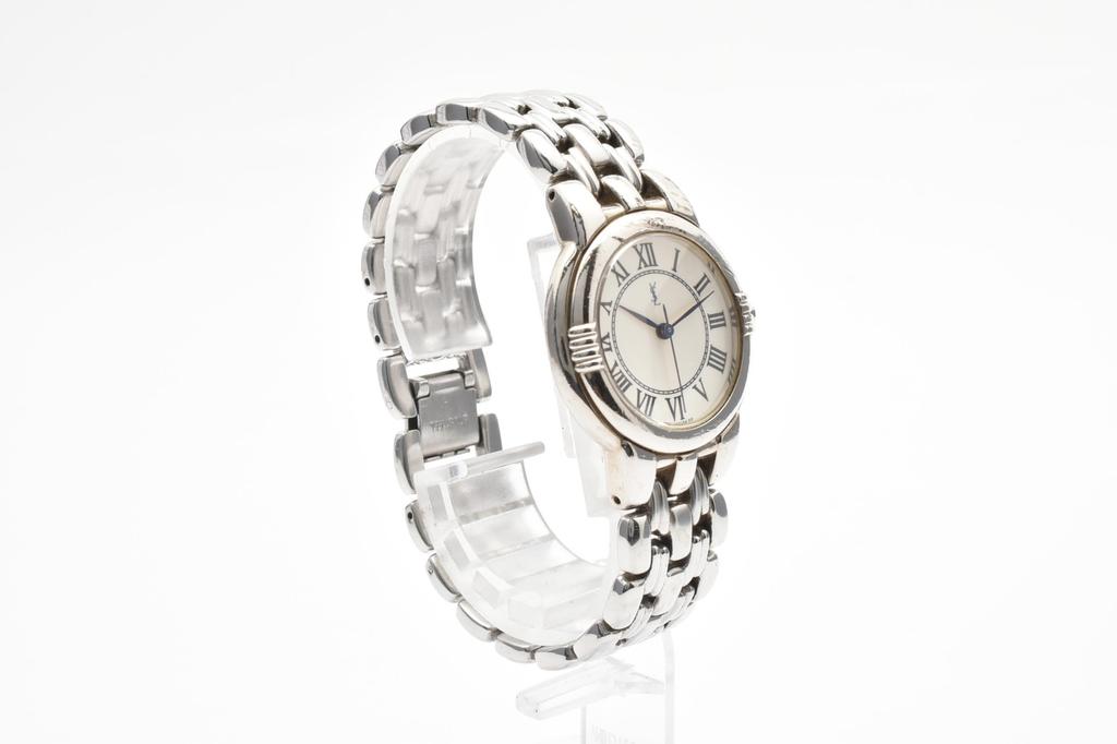 Used YVES SAINT LAURENTWatches Stainless Steel Women whiteDial