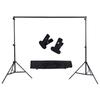 2 *   / 6.6 * 9.8ft   Background Support Stand Photo Backdrop Crossbar Kit with two Clamps