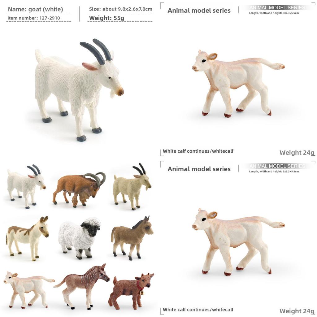 Donkey Pvc Model With Realistic Farm Figures For Educational Display And Collection