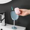1pc Leaf Shaped Soap Box Mobile Suction Cup Wall Mounted Drain No Punching Storage Rack Bathroom and Home Storage