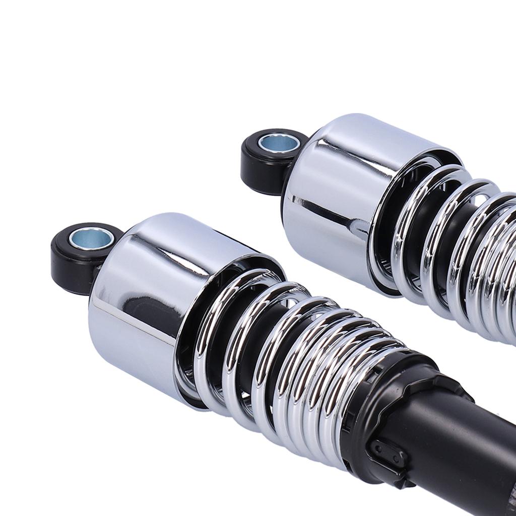 Pair of 10.5in Motorcycle Shocks Absorber Damper Fit for XL883 XL883R 200R 200L(Black Chromeplate )