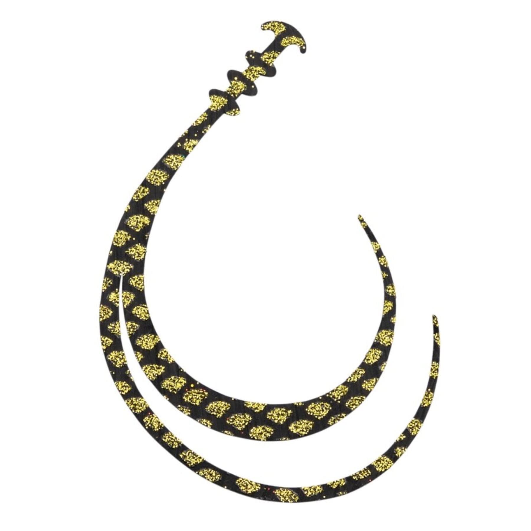 

SHIMANO Tairaba Engetsu Bakubaku Tie Single Curly S Size 006 Black Lame ED-R03W