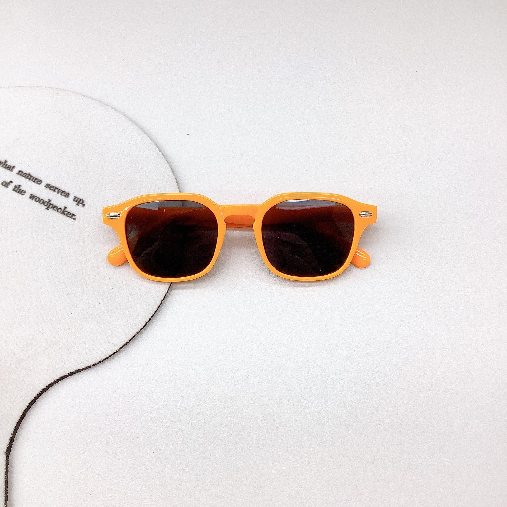 

Модные детские солнцезащитные очки вогнутые солнцезащитные очки для девочек солнцезащитный крем защита от ультрафиолета очки для мальчиков Tide оранжевый