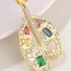 Bo Xin Yun Zirconia Color Palette Brooch - Creative Art Gift Pin & Clothing Accessory Corsage.