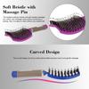 Curved Boar Bristle Hair Brush Massage Comb Detangling Hairbrush for Women