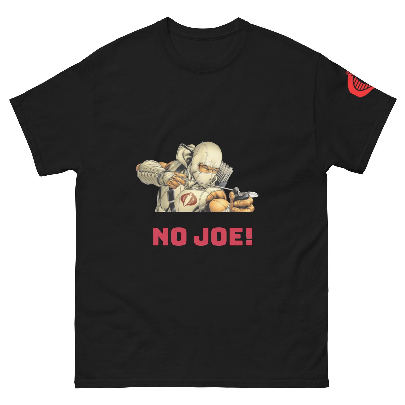 Storm Shadow NO JOE! Unisex Classic Tee w/ Cobra Command Logo on Left Sleeve 2XL