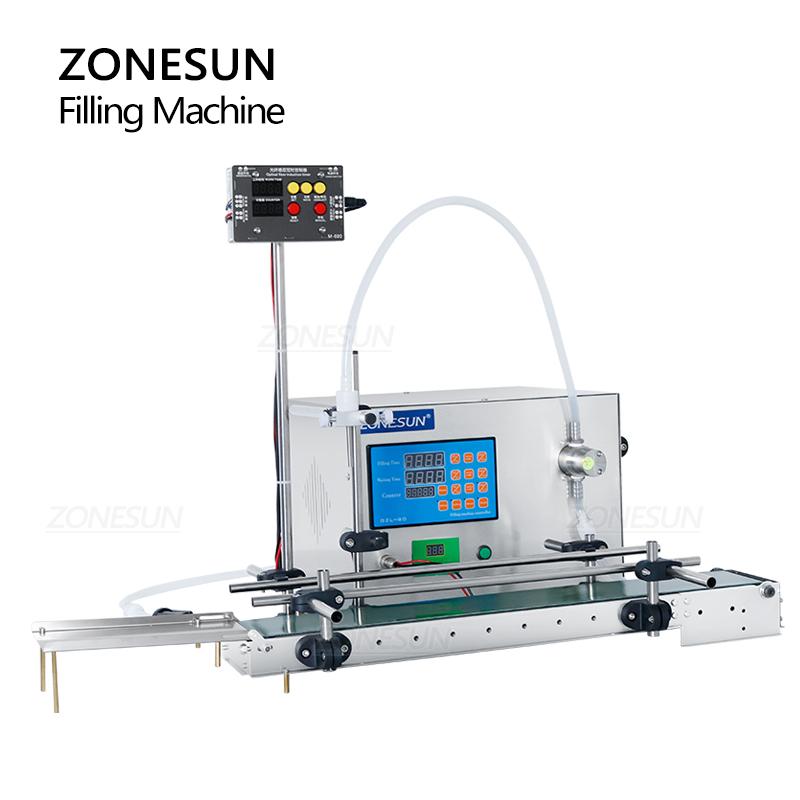 ZONESUN ZS-DTMP1S Automatic Liquid Filling Machine Magnetic Pump Water Juice Milk Glass Bottle Filler