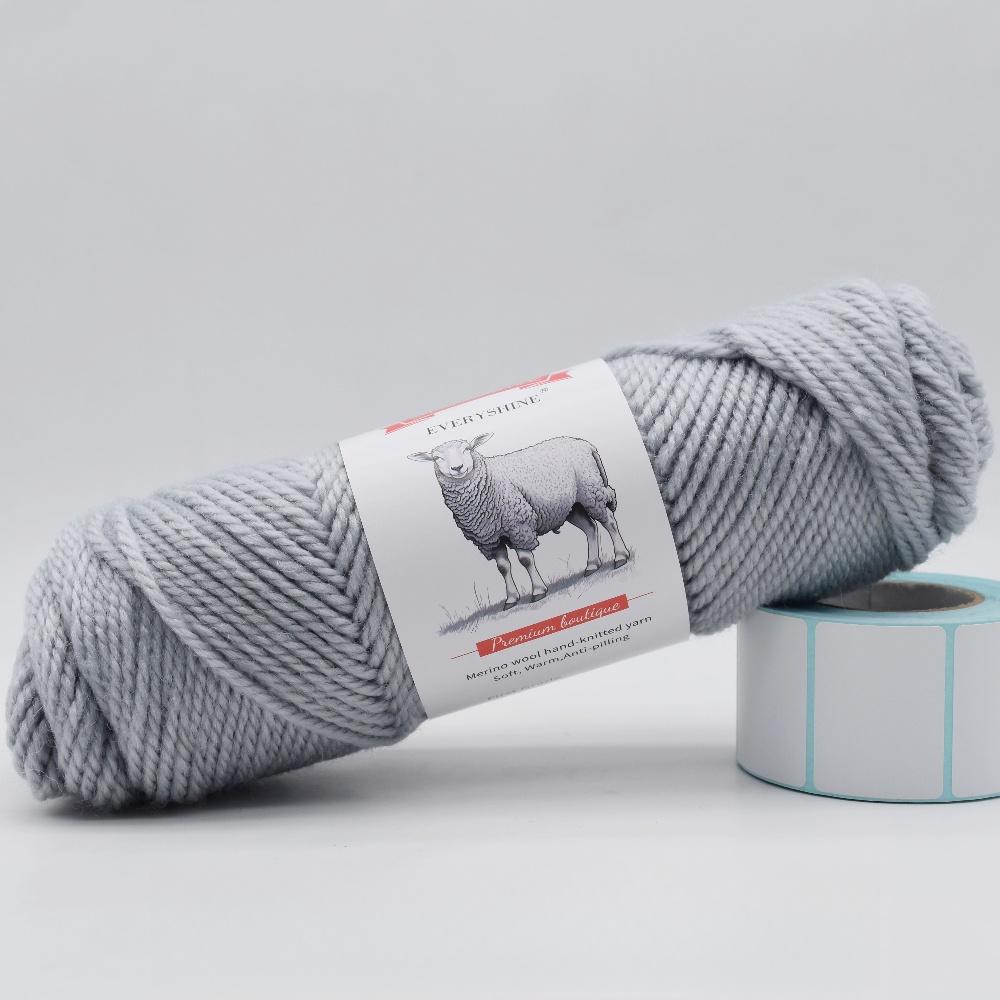 3 balenia hrubej priadze z merino vlny (100g/3.53oz Na klbko) – 110m/120yd Viacfarebná mäkká pletacia a háčkovacia priadza na DIY remeslá Teplé ručne vyrobené potreby