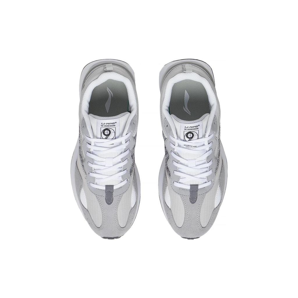 Li Ning Rebound Slip Resistant, Abrasion Resistant, Breathable Low top Sports Casual Shoes Women's Gray AGCS350-1