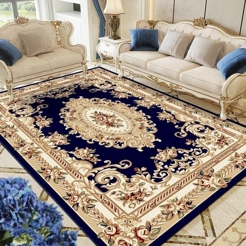 Retro Pattern Printed Carpet for Living Room Carpet Household Sofa Table Anti-slip Carpet Large Area Rugs Polyester Home Decor