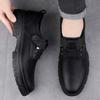 Fashion High Quality Male Business Shoes Genuine Leather Men Casual Oxfords Shoes Fashion Dress Footwear Classic Men Shoes for Wedding
