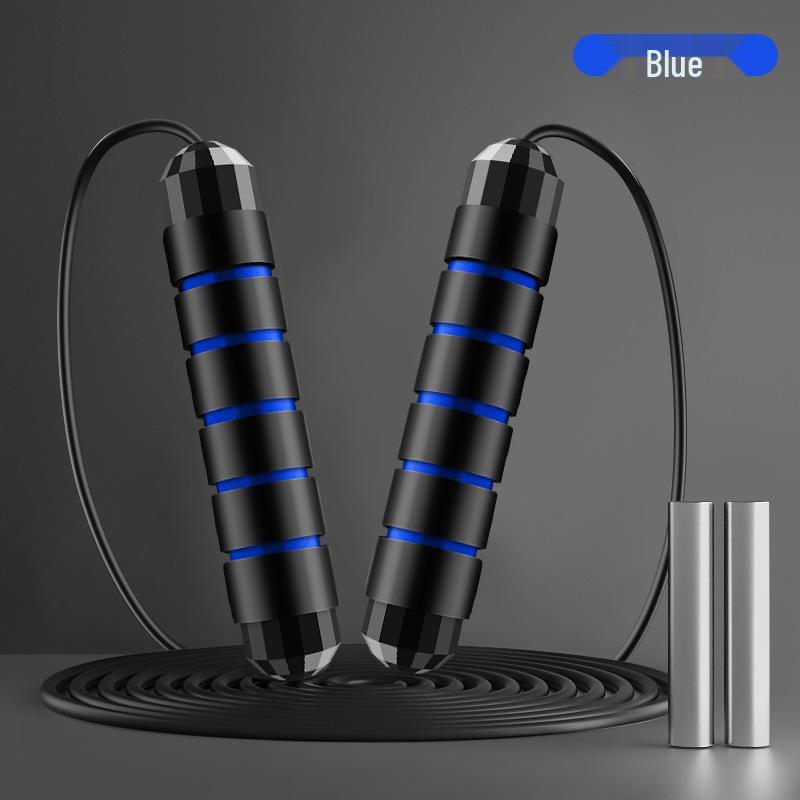 Adjustable Weighted Steel Jump Rope for Adult Fitness with Bearings