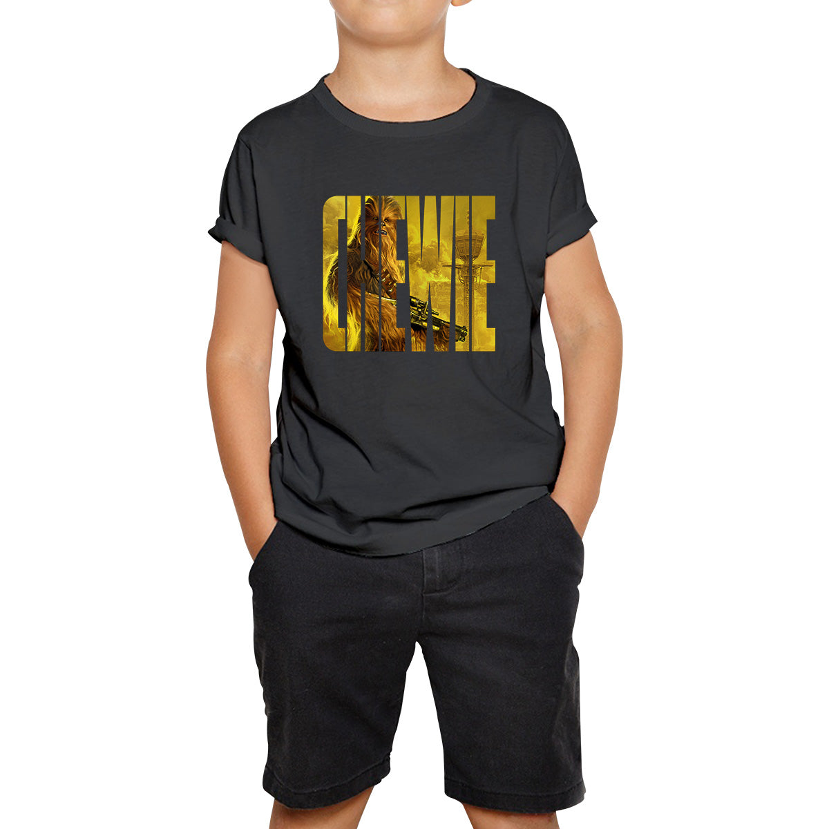 

Chewie Star Wars Fictional Character Chewbacca Solo A Star Wars Story Sci-fi Action Adventure Movie Galaxy s Edge Trip Kids T Shirt 110