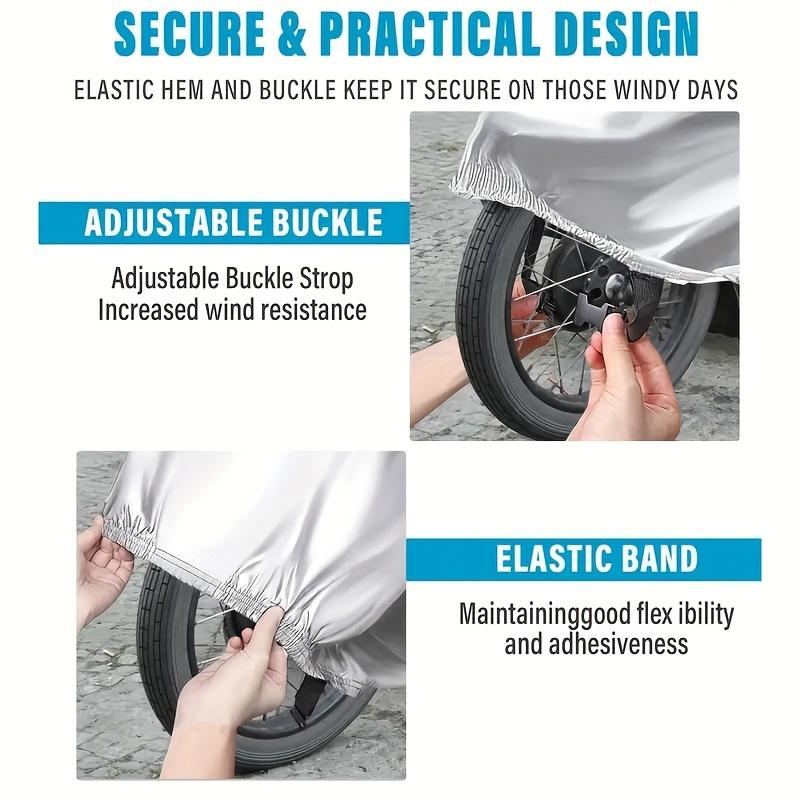 Dust Protection Outdoor Storage for Motorcycle Rain Covers Rainproof-and Sunscreen Waterproof Anti-UV Ventilation Cover