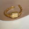 Fashion Thin Bracelet Watch Retro Oval Dial Watches Women Light Luxury Fashion Small Gold Quartz Wristwatch Gift Wholesale Clock