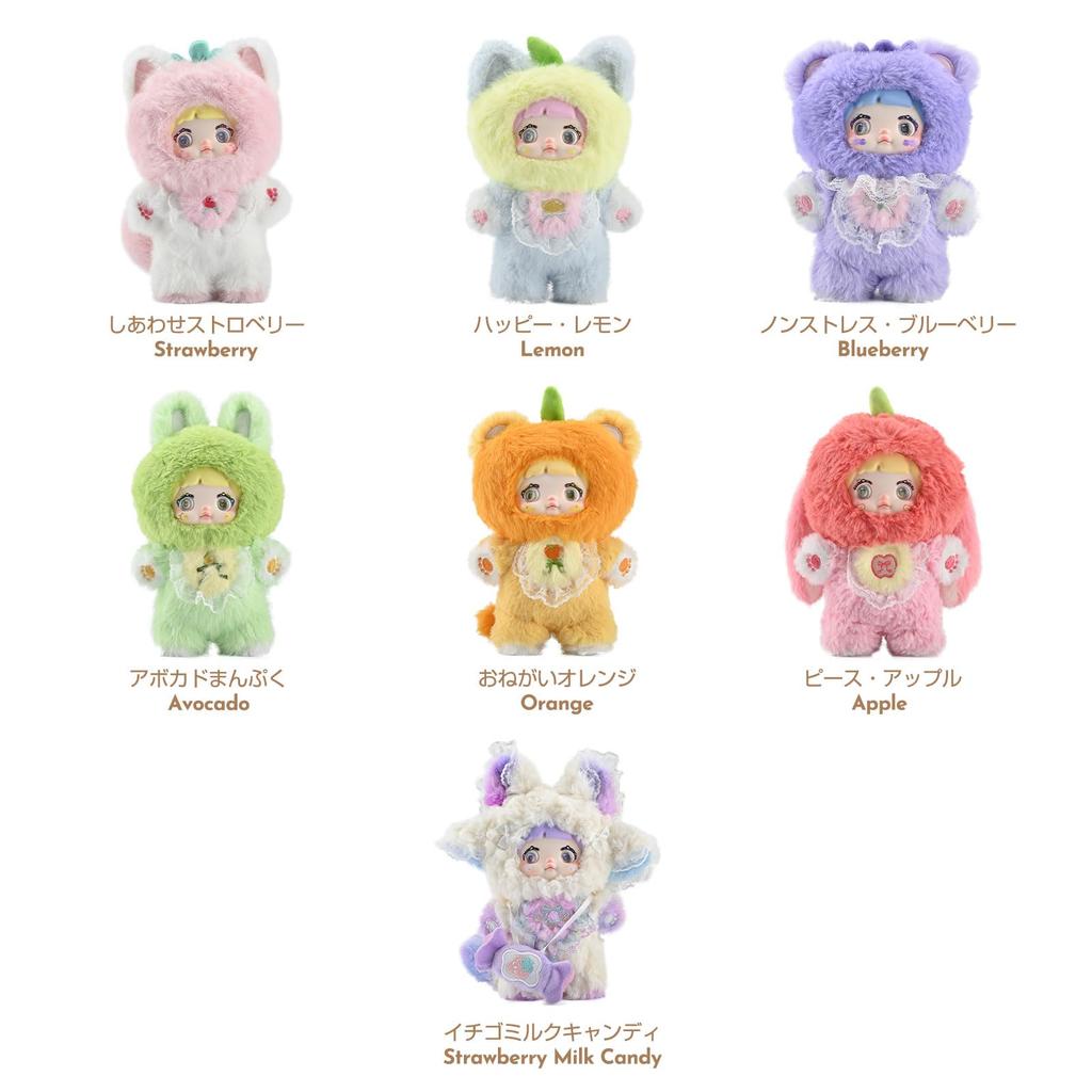 TOP TOY X Nommi Fruit Fun Series Plush Toy Gachapon Blind Box Figure Plastic Model Premium Soft Vinyl Toy Birthday Gift Present Original Character