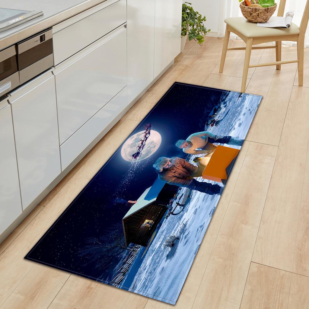 Christmas Kitchen Sand Carpet Doormat Long Floor Mat