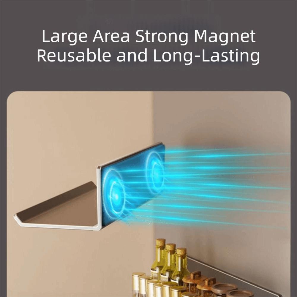Wandmontiertes magnetisches Lagerregal Platzsparend Haushaltsorganisator Gewürzregal für Gewürze Büro