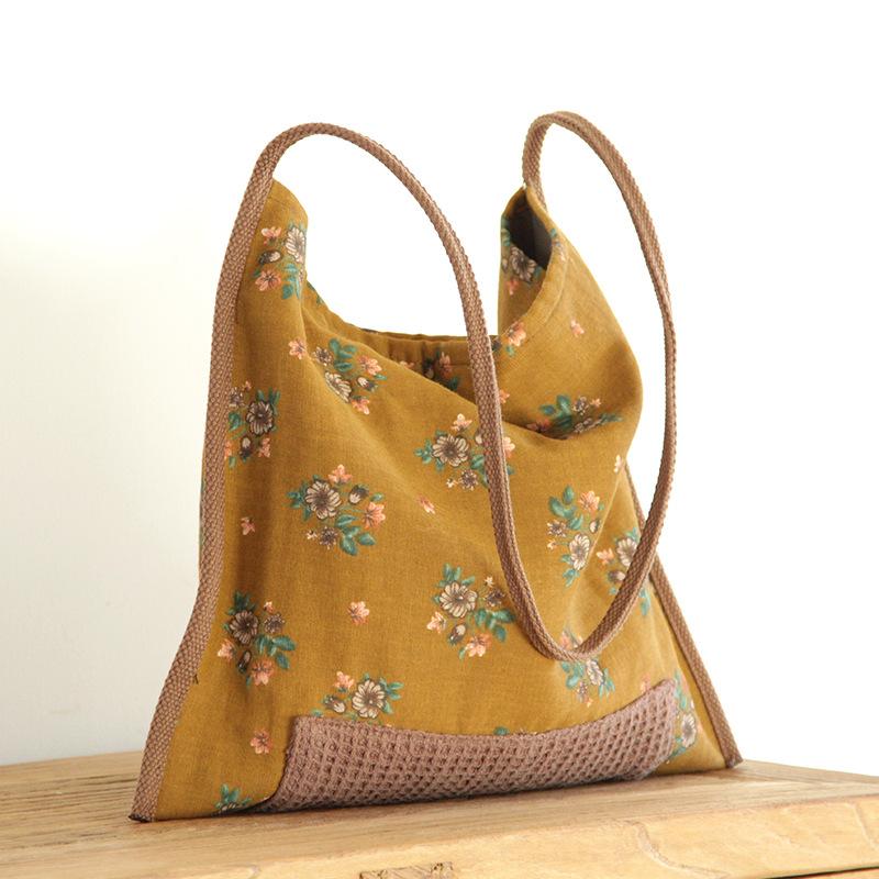 

2026 Cotton and Linen Fabric Bag Women, Casual, Retro Single-shoulder Crossbody Women s Bag, Lightweig 35X30X18CM