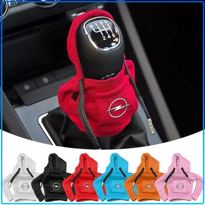 Hooded Sweatshirt Car Gear Sleeve Cute Shift Gear Plush Cover For Astra C G H Insignia J K Zafira B Corsa Vectra C Corsa C