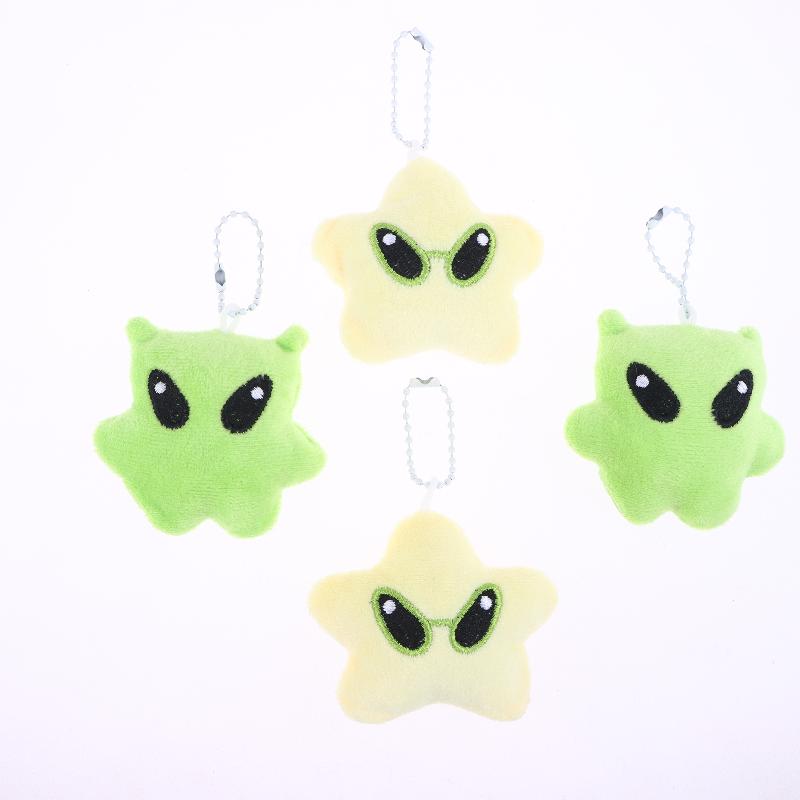 5 szt. Kreskówkowy pluszowy breloczek z kosmitą, uroczy, kreatywny, wypchana lalka, breloczek do kluczy, zawieszka do torby, dekoracja do zawieszenia na plecaku, uchwyt na klucze dla pary