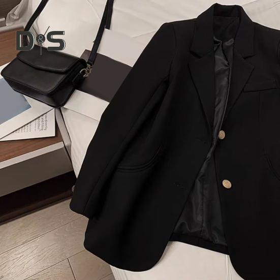 Dámský kostýmek sako Ležérní kancelářské sako Dámský kabát Klopový límec Business sako pro práci Párty Venkovní volný čas