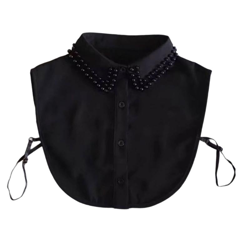 Detachable Lapel Collar False Elaborate Girls Collar Accessory Jeweled Collar Graceful Art Decorative False Shawl