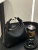 High-End Genuine Leather Crescent Crossbody Tote Bag - 2025 Fashionable Casual Handheld Lunch Box Bag.