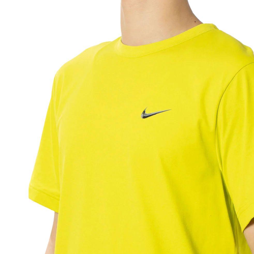 Nike T Shirts Men's Bright Yellow Crew Neck FV9615-357