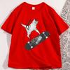 Vintage Cat Graphic Tee for Skater Graphic T Shirts Cute Funny Kitten Cat Tshirt Soft Casual Unisex Streetwear Male Clothing