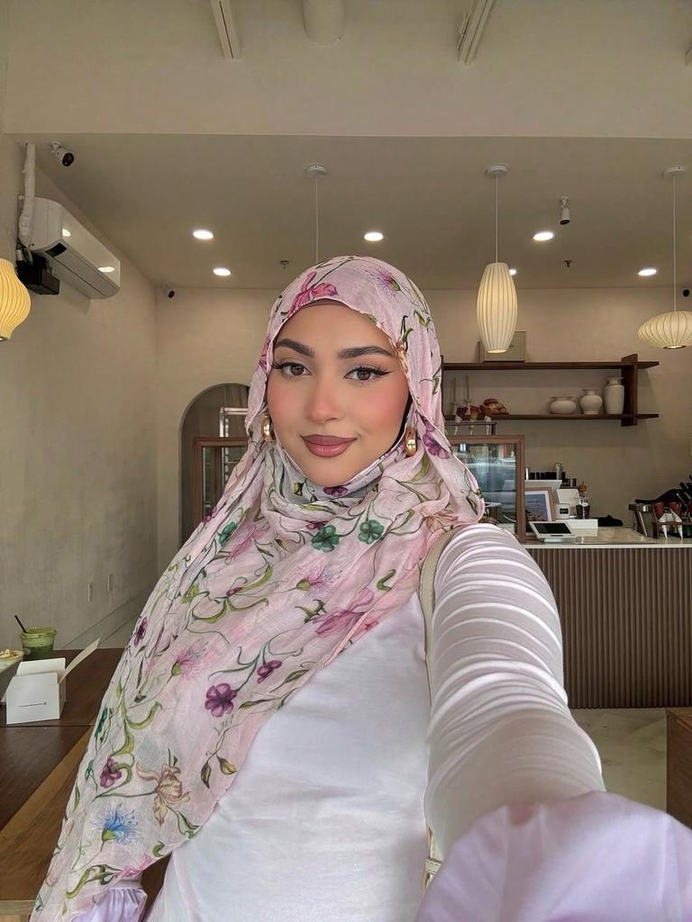 1Pcs Ramadan Flower Watercolor Hijab Women Bohemian Soft Muslim Hijabs Floral Breathable Shawl Wrap Scarf Headscarf Warm