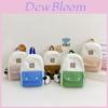 Stylish Canvas Backpack For Kids Adorable Dual Color Anti-pressure Design For Ages 3-6