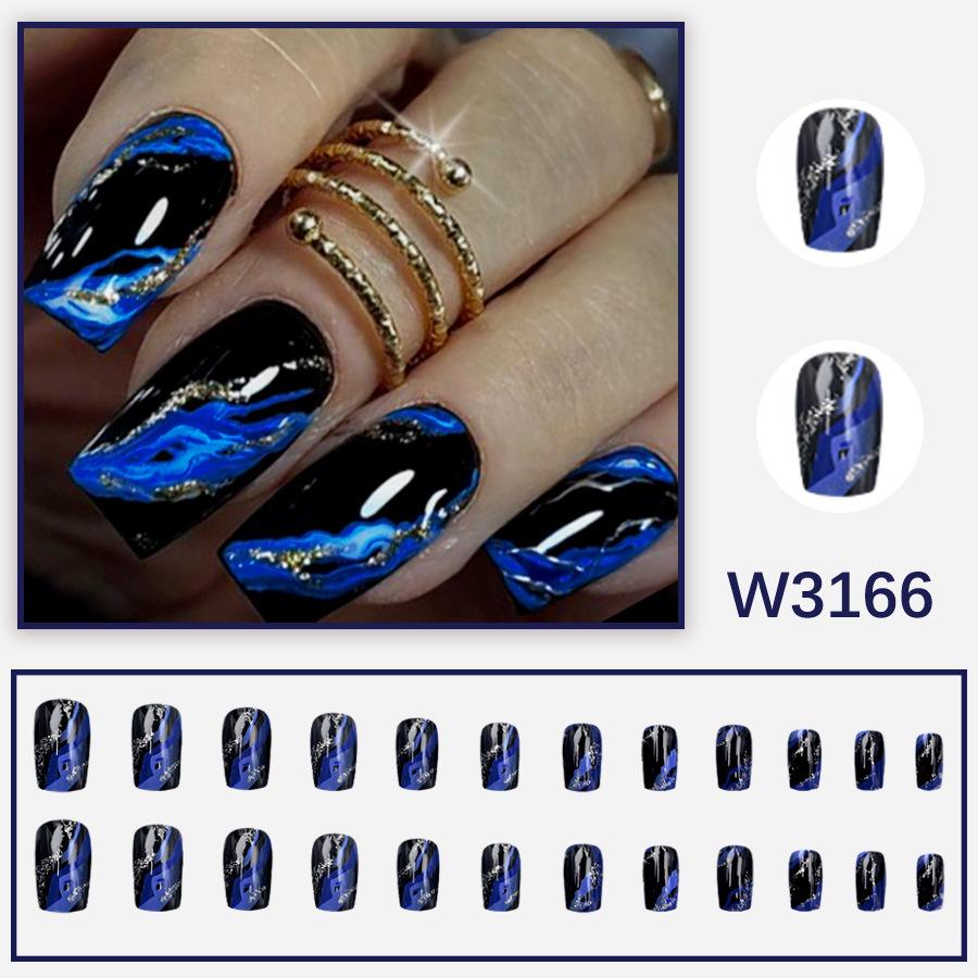 European & American Whitening Daily Wear Nail Art - Medium-Long Style
