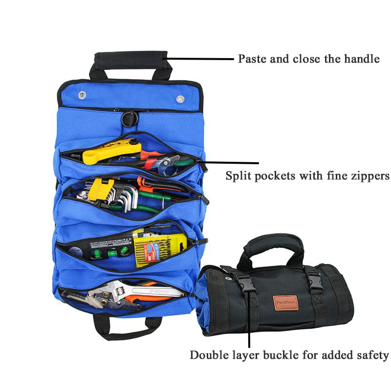 Tool Kit, Scroll Tool Storage Bag, Convenient Roll Bag, Tool Storage Detachable Multifunctional Tool Kit