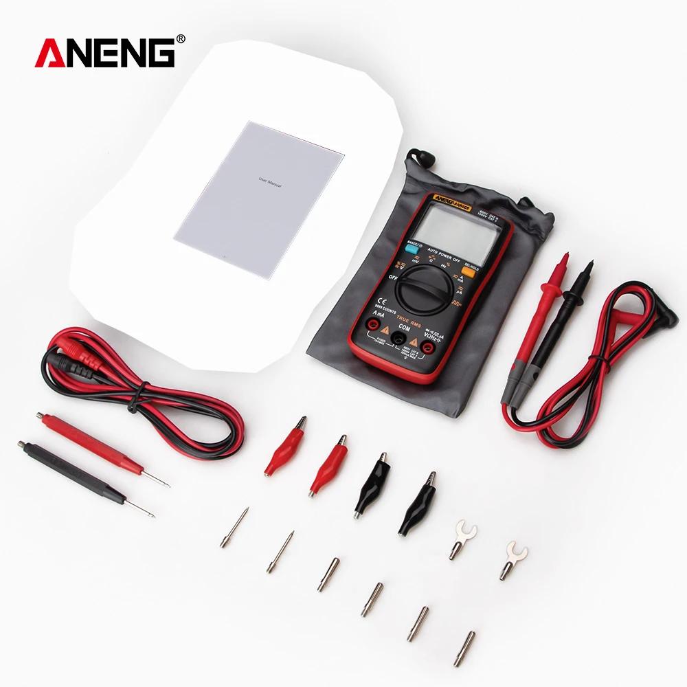 ANENG AN8008/AN8009 Mini Digital Multimeter Rm 409b Double Fuse Auto-range Medidor EléctricoTrue-RMS Transistor Capacitor Teste