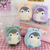 Cross-border Penguin Plush Doll In Bear Costume - Cartoon Penguin Toy