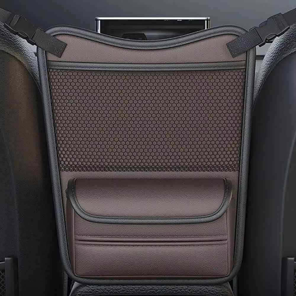 O1PU leather car storage bag for Volkswagen Golf Passat Polo Beetle VW multifunctional hook between seats storage bag key ring