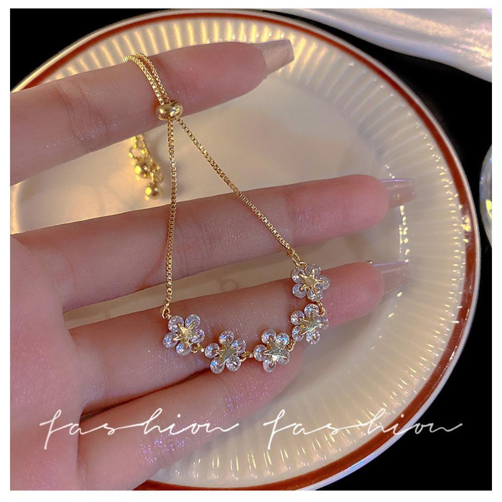Trendy Opal Star Bracelet Ins Cool Style Minimalist Jewelry for Women Best Friend Gift Student Accessory