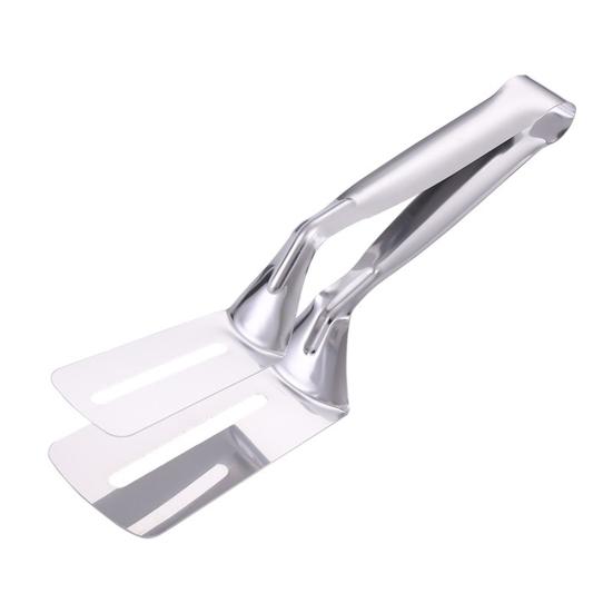 1Pcs Stainless Steel Spatula Tong Long Handle Multifunction BBQ Steak Meat Fish Frying Bread Serving Kitchen Food Flip Shovel Grill Clamp